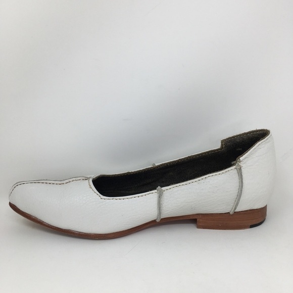 Jim Barnier Shoes Flats Skimmers White Leather 7.5 - Picture 6 of 12